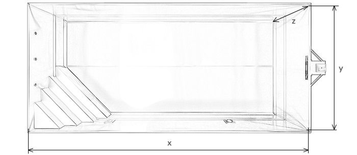 Diamant-INOXLINE-skimmer-BAZEN-dimenzije